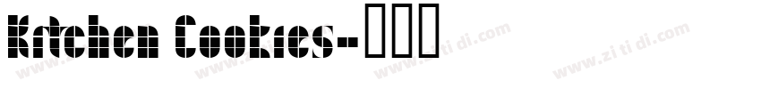 Kitchen Cookies字体转换